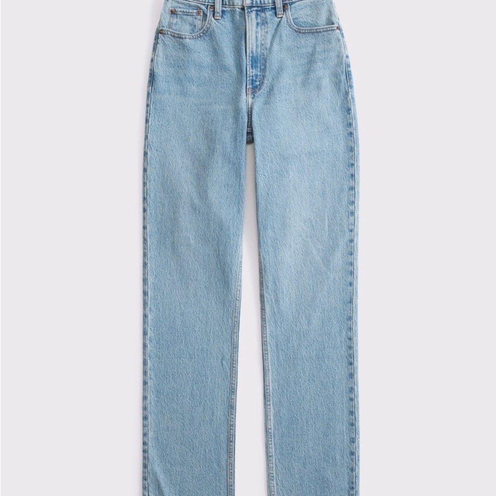 Abercrombie Medium Ultra High Rise Straight Leg Jeans 28 Short